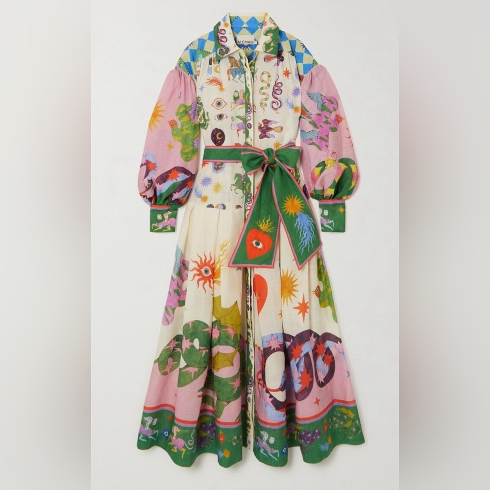 Alemais Lou Benesch Button Down Shirt Dress